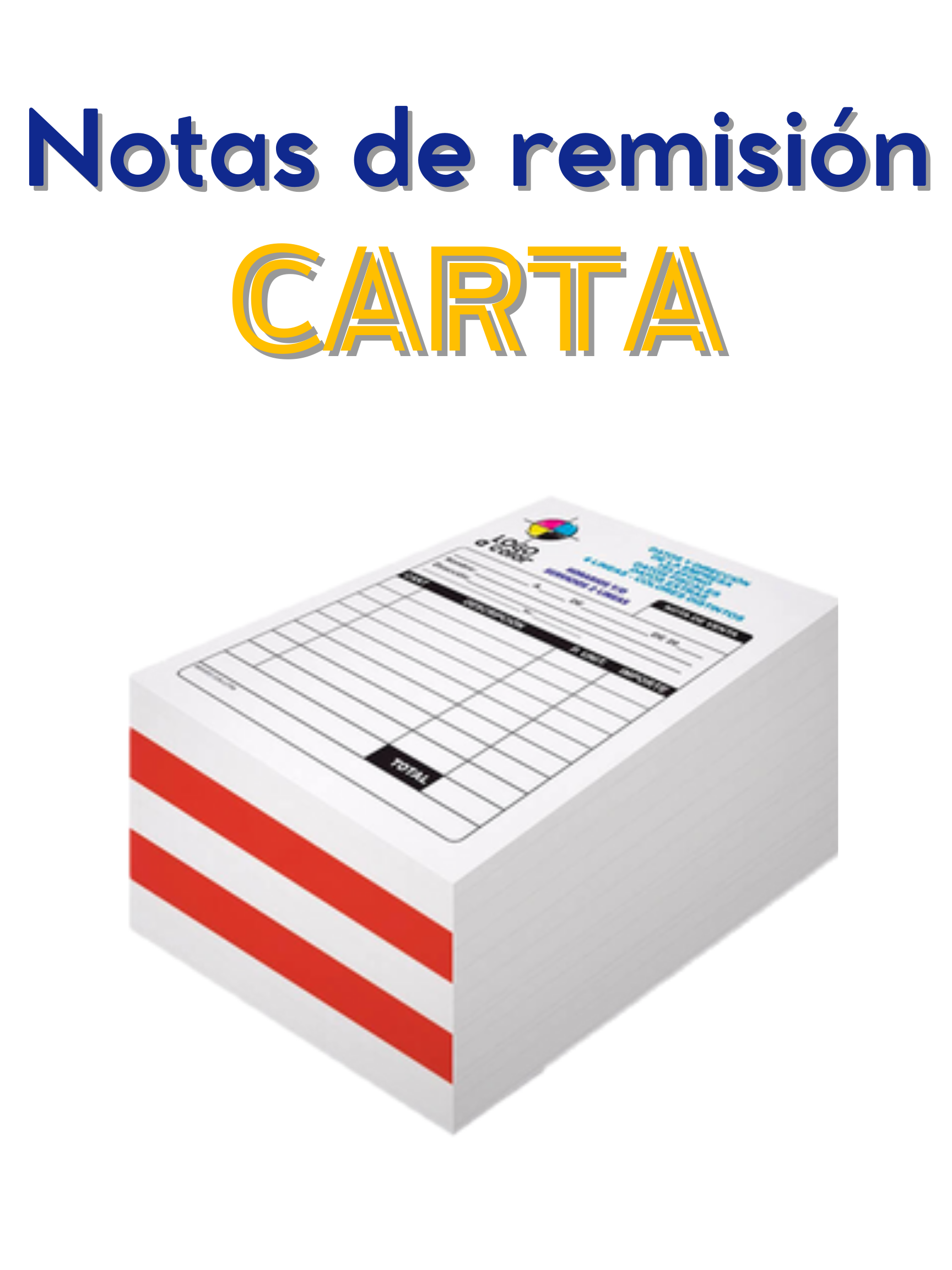 Notas de remisión 1 carta