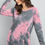 Thumbnail: Tie Dye Long Sleeve Top With Kangaroo Pocket