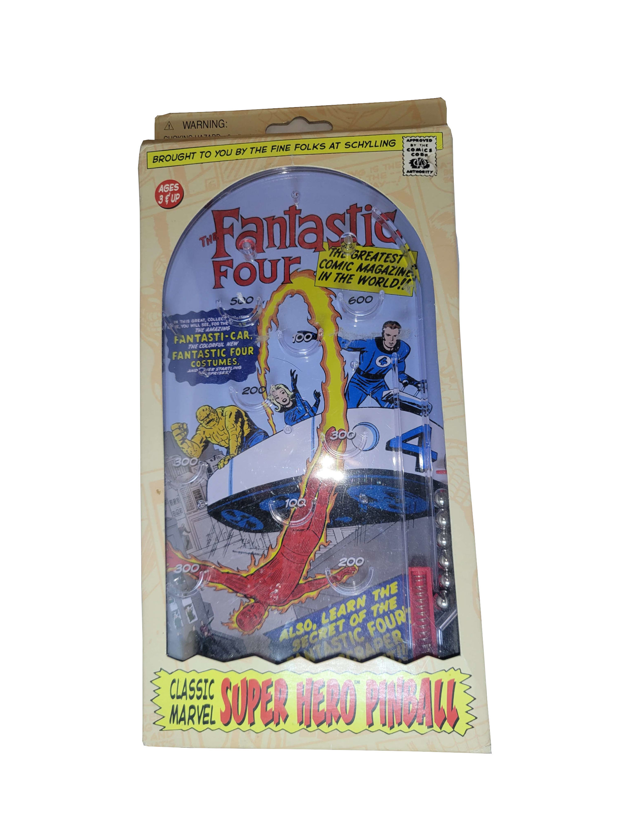 Fantastic Four Superhero Schylling Tabletop Pinball