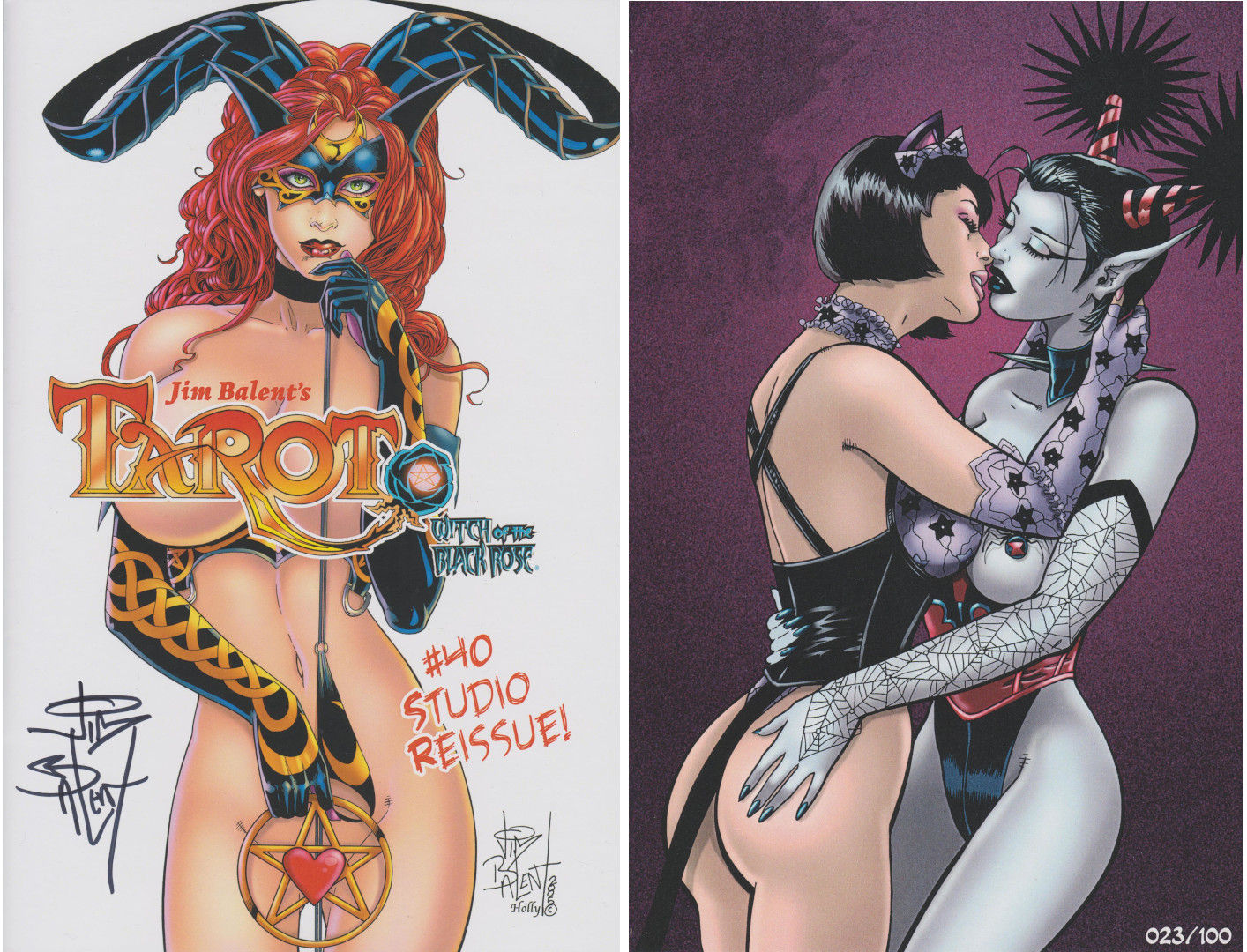 Tarot Witch of the Black Rose #40 Studio Reissue Deluxe Signed Copy and a Print