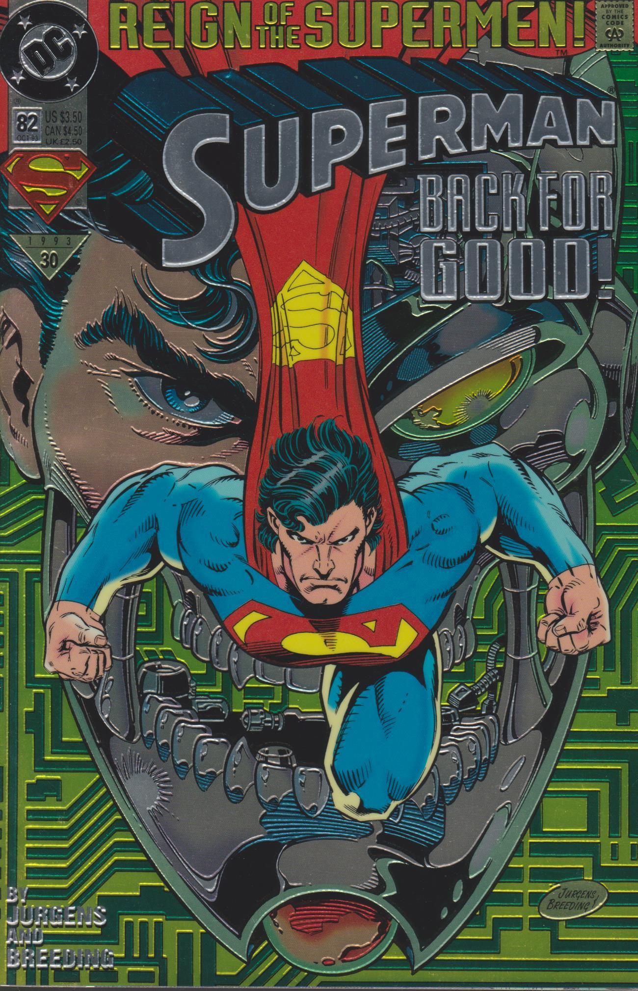 Superman (1987 2nd Series) #82 - Foil Cover