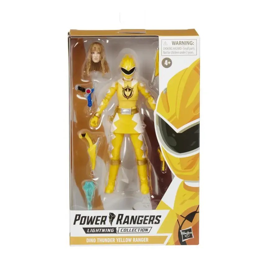 Thumbnail: Power Rangers Lighting Collection Dino Thunder Yellow Ranger 6" Action Figure