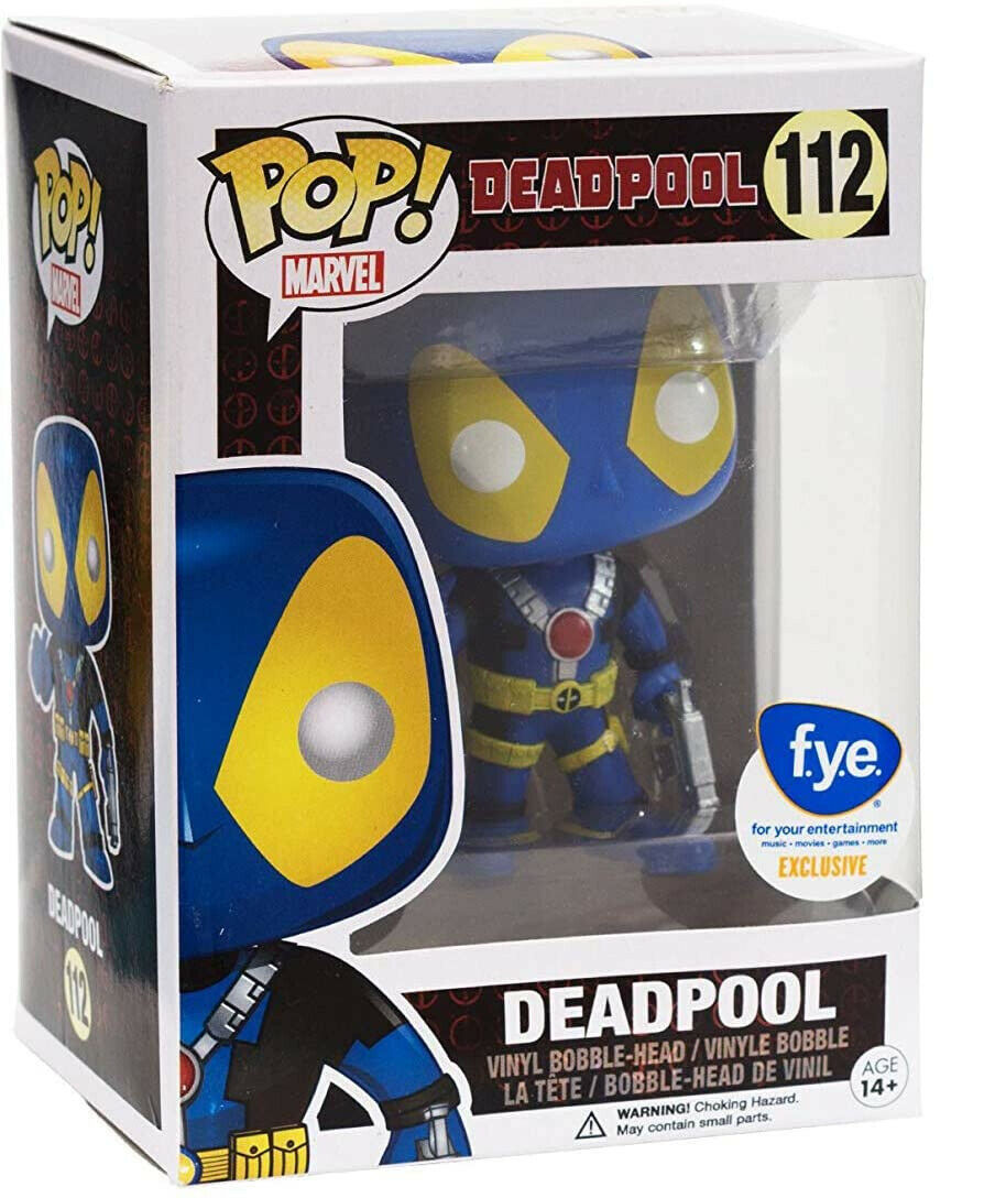 Thumbnail: Funko Pop! Deadpool [Blue Suit] F.Y.E. Exclusive #112