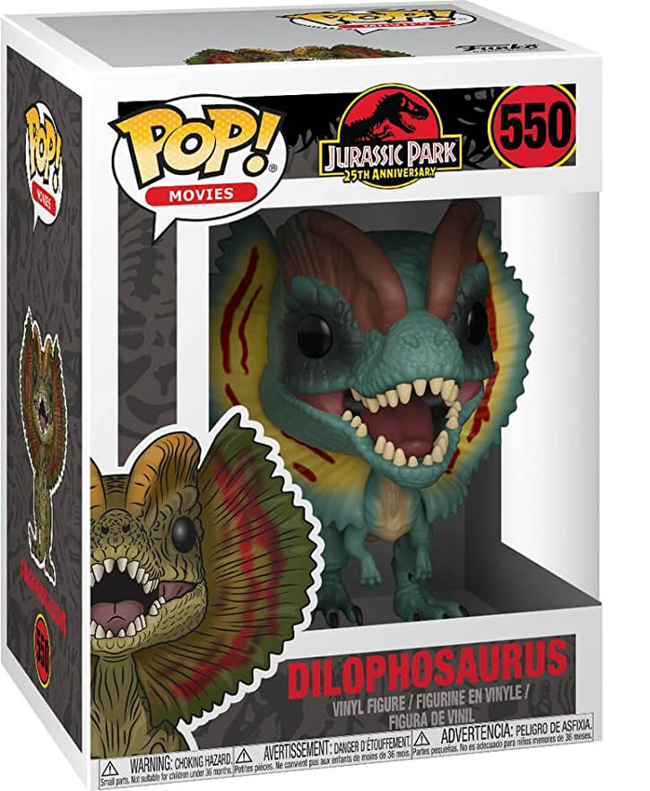 Thumbnail: Funko Pop! Movies Jurassic Park 25th Anniversary Dilophosaurus Vinyl Figure #550
