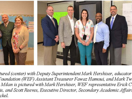 Westerville Education Foundation Names Teachers of the Month for April