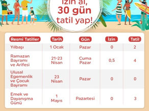 2023 Yılı Resmi Tatilleri