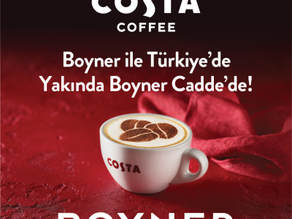İngiltere’nin 1 Numaralı Kahve Zinciri Costa Coffee Boyner ile Türkiye’de