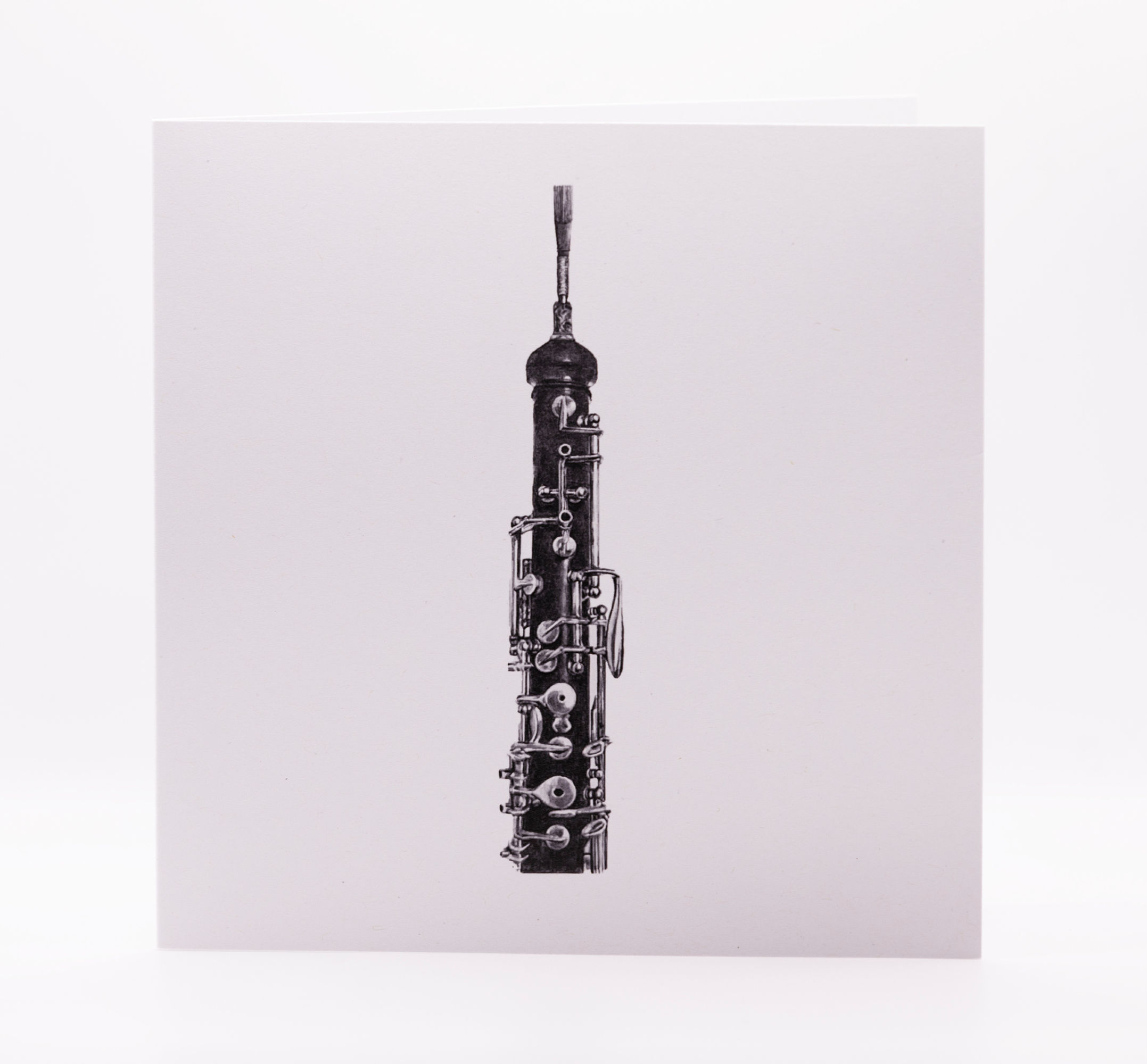 Oboe greeting card
