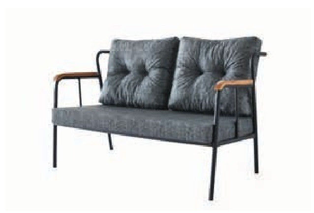 Gökçe Bench - Siyah - Keten 110