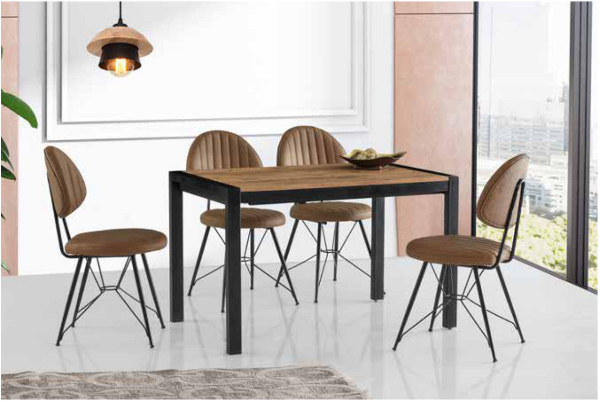 Tuğba Masa Takımı - Antik Çam / Ahtapot Sandalye (M2100)