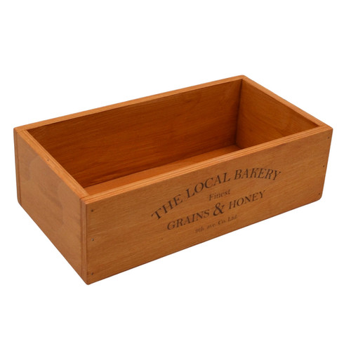 🥖🍯 Ahşap Local Bakery Organizer – 32×16 cm | 9 cm Yükseklik