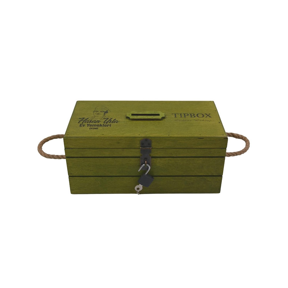Küçük resim: Firmalara Özel Logolu Tipbox (27X14x12cm) Yeşil, Asma Kilit Hediyeli