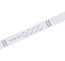 Luma Rail creates a uniform light source ideal for sign boxes. It is composed of individual bars put together in series up to 96W (~140 inches). These series of bars are then put in parallel to custom fit any size of sign cabinet. The RGB version uses Osram LEDs, providing excellent color blending. The thermally conductive adhesive backing can be used for mounting and helps dissipate heat.