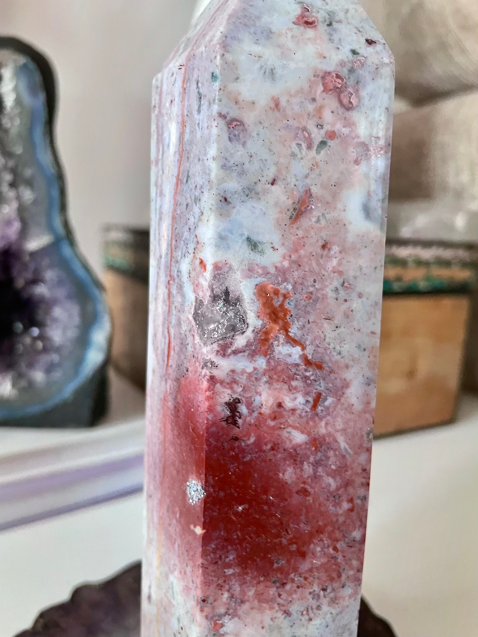 Thumbnail: Druzy Ocean Jasper Tower •Flow•Peace•Patience