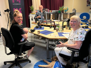 Jenny födde sitt barn med sjukhushunden Liona vid sin sida 