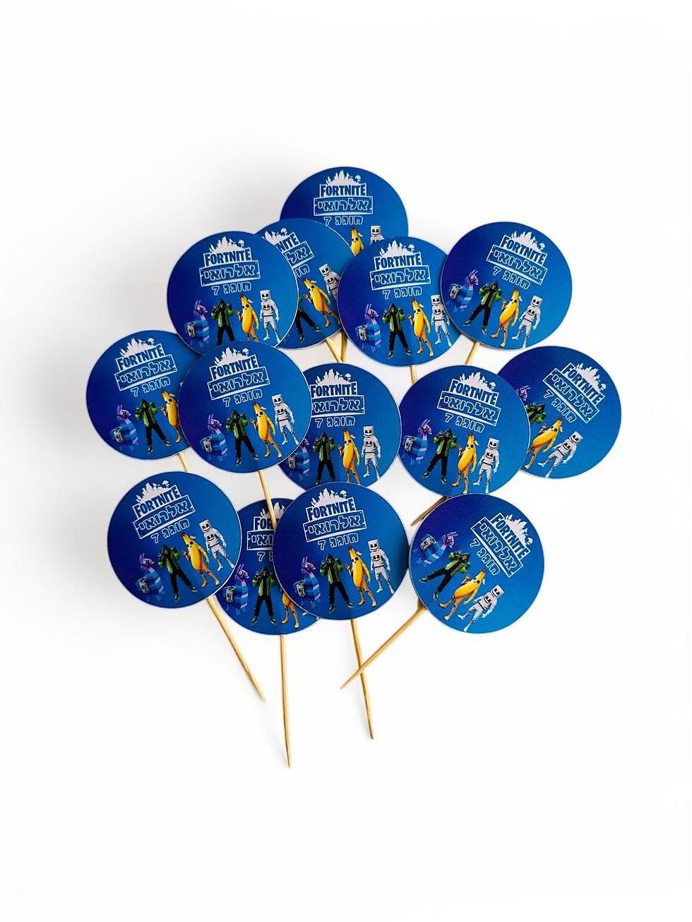 תמונה ממוזערת: דגלונים ממותגים על קיסם- עיצוב אישי (12 יח')