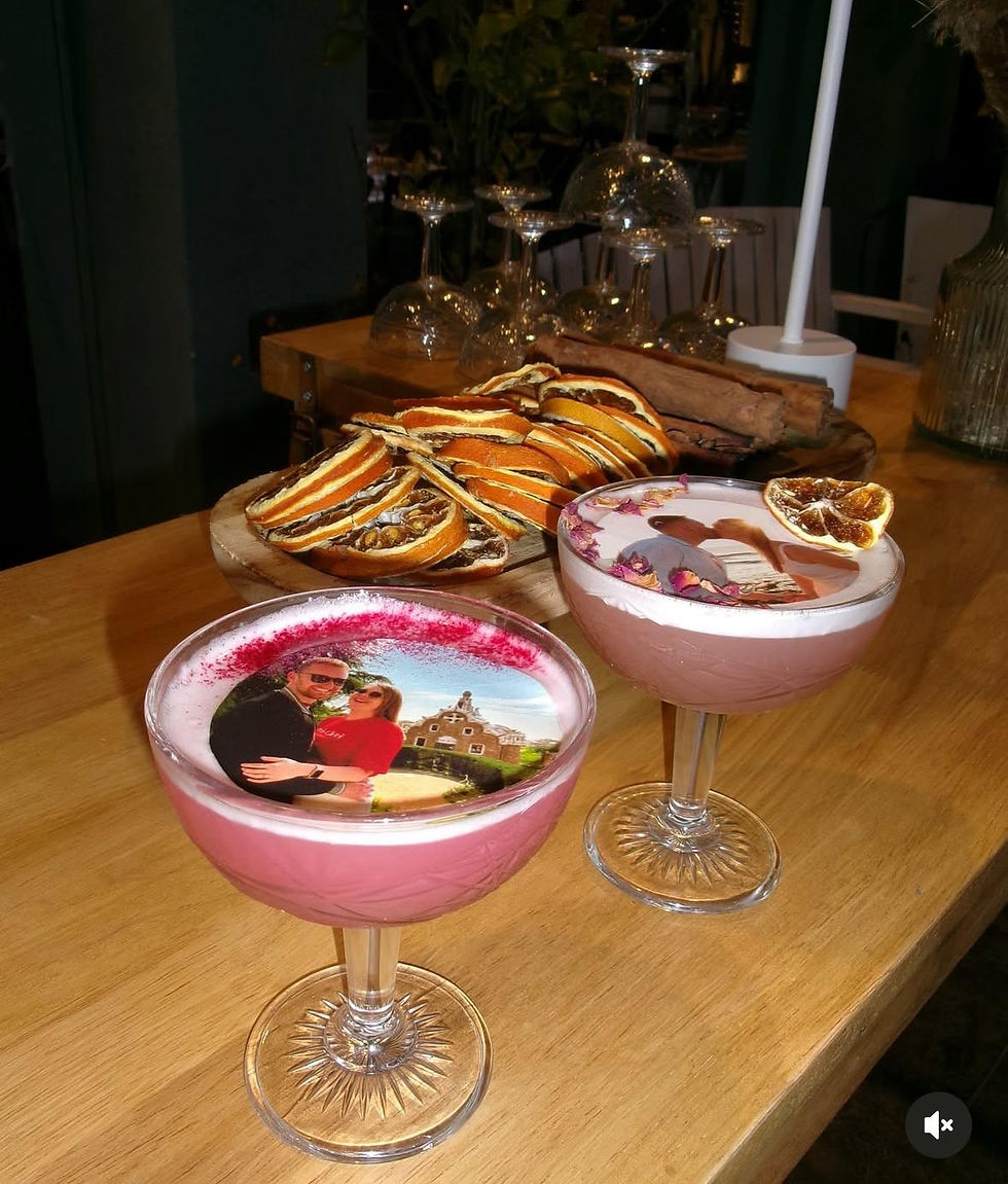 תמונה ממוזערת: דף סוכר למיתוג קוקטיילים קוטר 8 (1 גיליון)