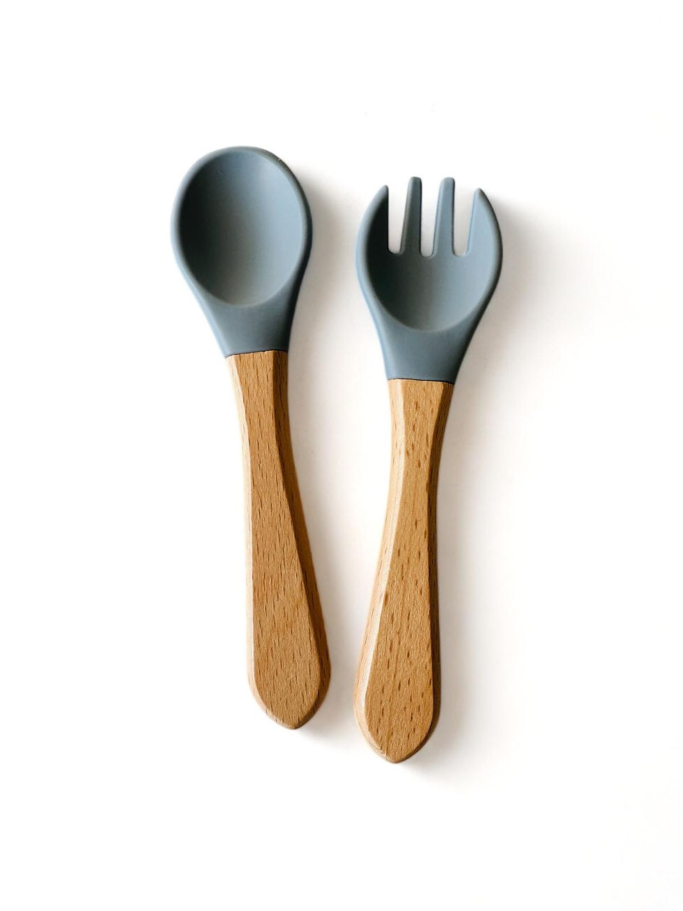 תמונה ממוזערת: סט כפית ומזלג סיליקון עם חריטת שם