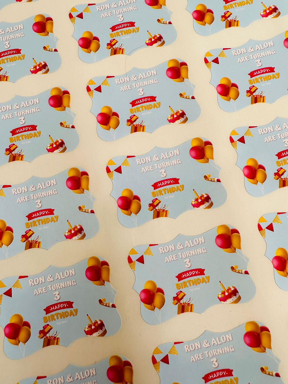 תמונה ממוזערת: מדבקות בצורת וינטג'- עיצוב אישי (גיליון 1)