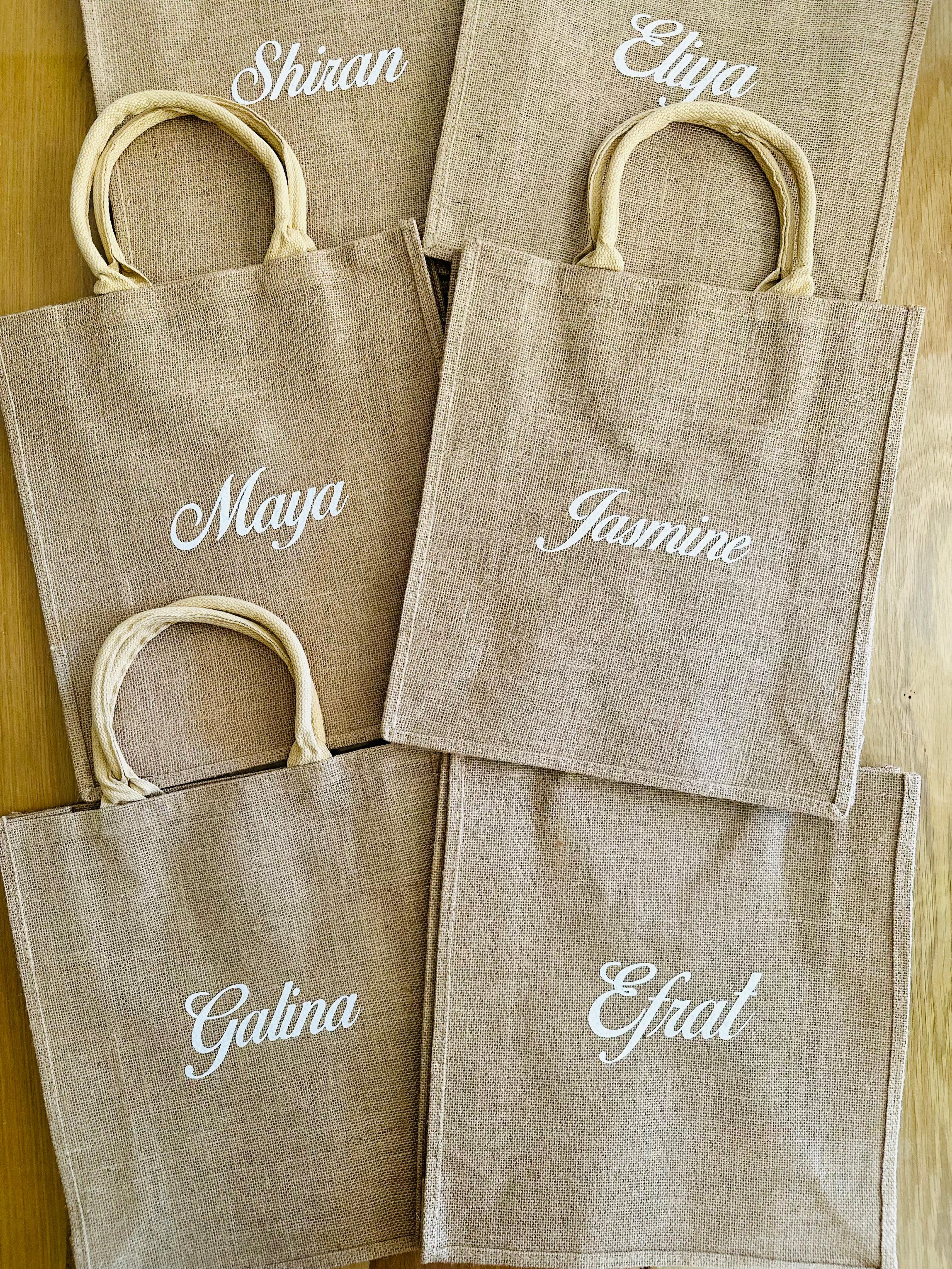 תיק יוטה ממותג (1 יח')