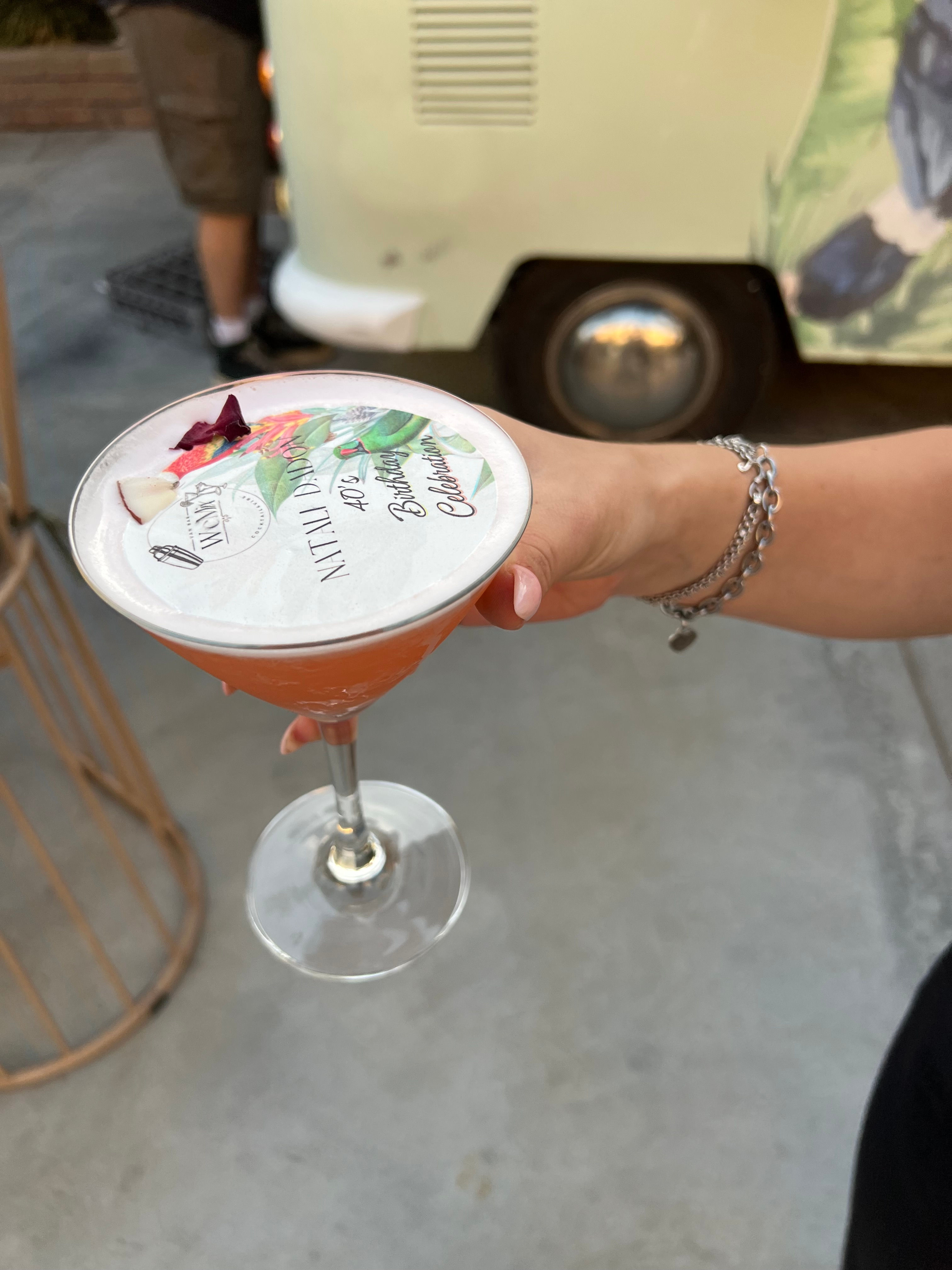 דף סוכר למיתוג קוקטיילים קוטר 8 (1 גיליון)