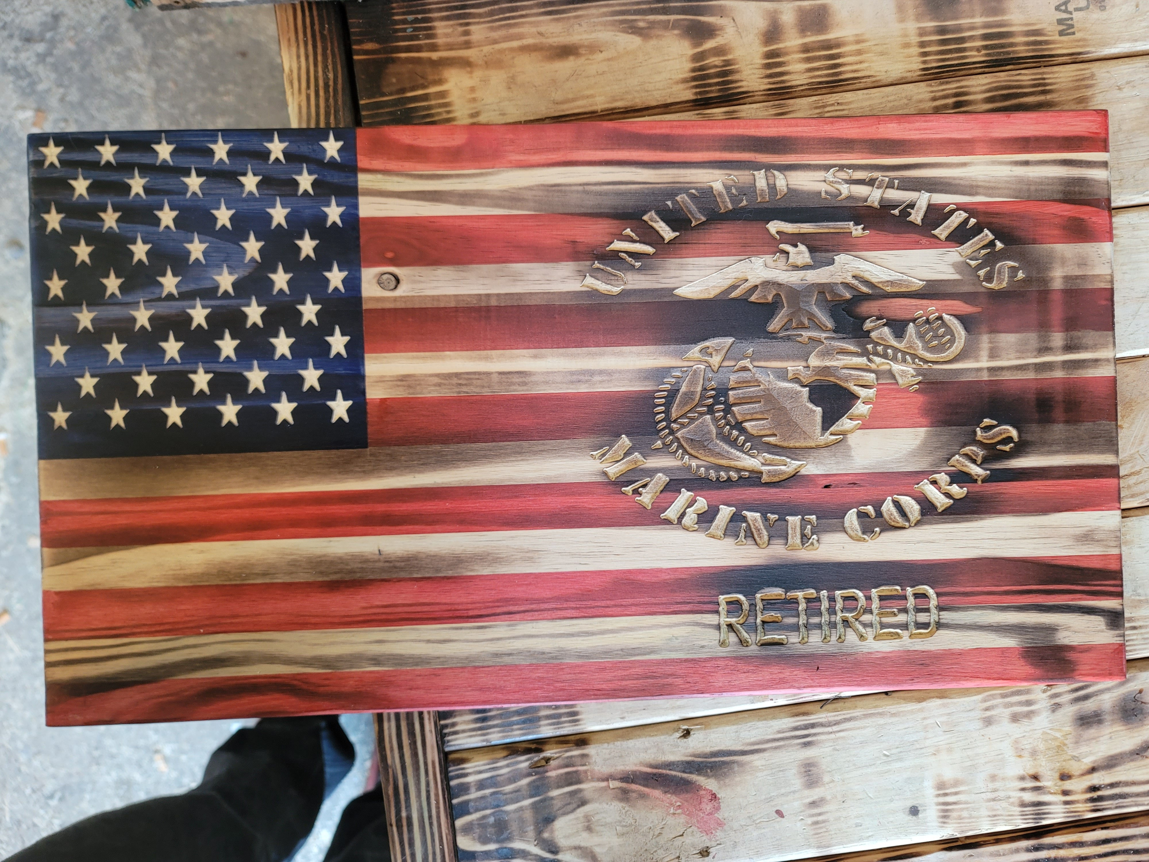 Marine Corp retired flag