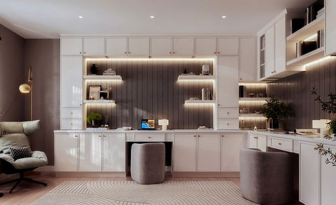 White Slim Shaker Cabinets with a Dove White Painted Finish Complement Traditional, Contemporary, and Modern Spaces. The Possibilities are Endless.