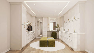 Ashton Dove White Walk In Closet