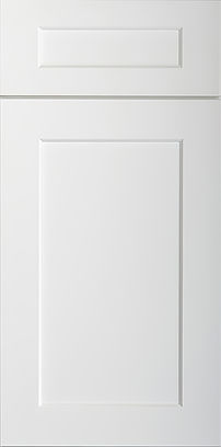 Shaker Door Style with a White Painted Finish