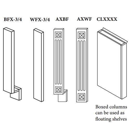 Espresso Shaker Kitchen Wall/Base Fillers Prefinished