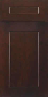 This Traditional Shaker Cabinet Features Premium All Wood Construction and a Dark Espresso Stain with Red Tones - Perfect for Modern or Contemporary Spaces. Request a Free Kitchen Design or Quote to Start Your Project.