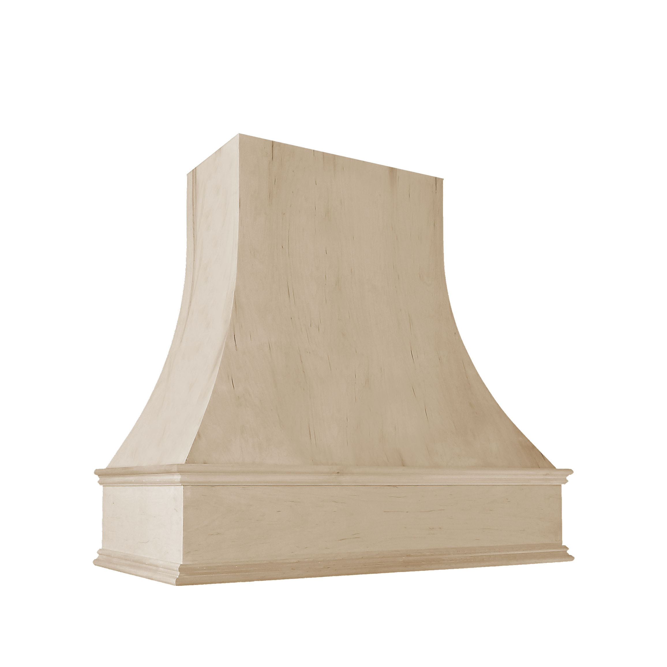 Curved Wood Hood - Unfinished