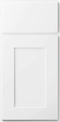 Aspen White Shaker Door and Drawer Front Sample Image