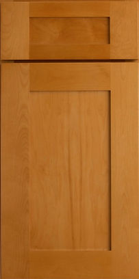 Solid Wood Cabinets with a Warm Maple Stain are Popular for Contemporary Kitchens or Updated Traditional Kitchens. Start Your Free Kitchen Design and Transform Your Space with Quality All Wood Cabinetry Shipped Directly to You.