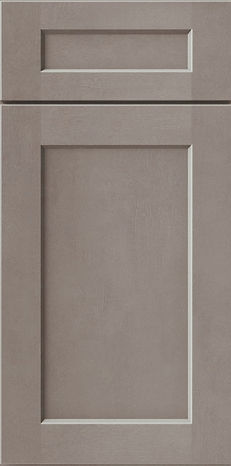 Light Grey Stained Shaker QUICK Ship Kitchen Cabinets with All Wood Construction are In-Stock - These Versatile RTA Cabinets have Standard Soft Close Features, Dovetail Drawers, and a Warm Grey Wood Tone that is Relaxed and Inviting.