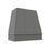 Thumbnail: Tapered Wood Hood - Flat Molding with Strapping - Grey