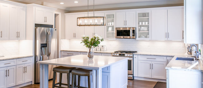 Kitchen Cabinet Spotlight: Sonoma White Shaker | Free Kitchen Mood Board Download