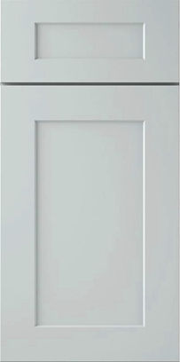 Dove Grey Shaker QUICK Ship Kitchen Cabinets with All Wood Construction are In-Stock - These Versatile RTA Cabinets have Standard Soft Close Features, Dovetail Drawers, and an HDF Door Design for Increased Stability in Dry or Humid Climates.