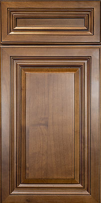 The Classic Lines of this Traditional Raised Panel Door are Stained with a Rich Dark Oak Finish. These Solid Wood Kitchen Cabinets Feature Solid Plywood Boxes, Dovetail Drawer Construction, Soft Close Doors and Drawers, and are Backed by Our Limited Lifetime Warranty.