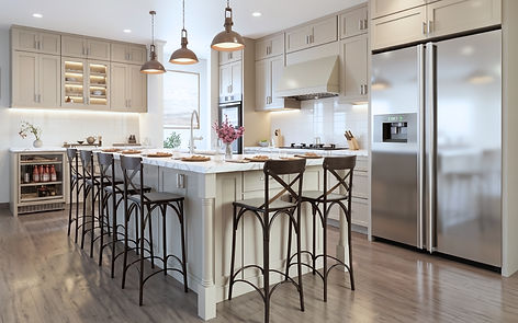 Light Cashmere Beige Shaker Cabinets are a Trending Choice for Kitchen Designs. These In-Stock RTA Cabinets are Ready to Ship to Your Home or Jobsite.