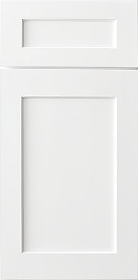 Aspen White Shaker Door and Drawer Front Sample Image