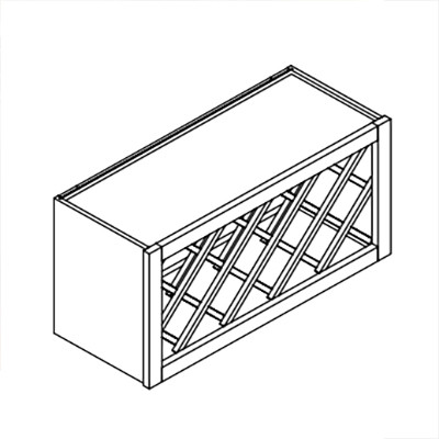 Signature White Kitchen Cabinets - Wine Rack | Prefinished Cabinets
