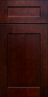 Rich Dark Chestnut Brown Shaker Kitchen Cabinets Blend a Timeless Color with a Popular and Modern Door Profile. These RTA Cabinets Feature Solid Wood Construction, Solid Maple Doors and Face Frames, Dovetail Drawers, and Soft Close Features. You'll Even Save Time when You Select These Quality Cabinets; they are In-Stock and Ready to Ship to Your Home or Jobsite.