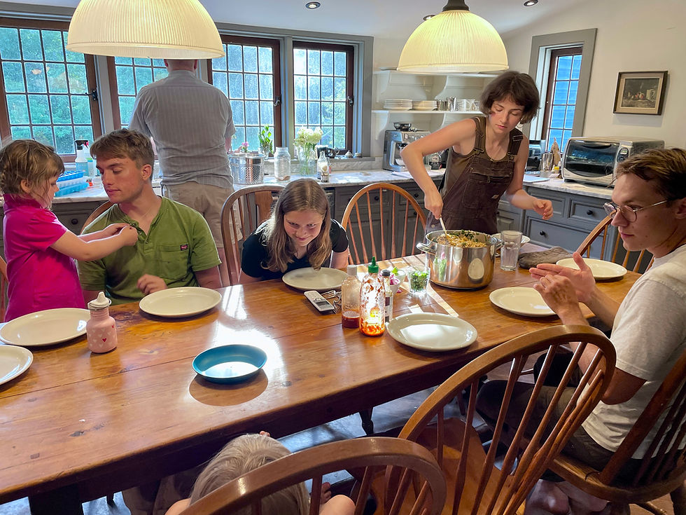 Jordan scoops out pad thai