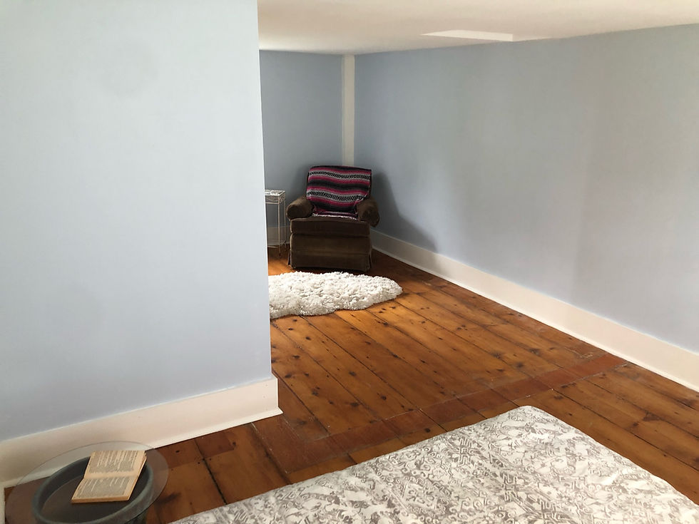 Here's the old back bedroom upstairs. The whole back half of the upstairs had ceilings between 6'2" and 6'4". So raising the ceilings was one of the first projects we did.