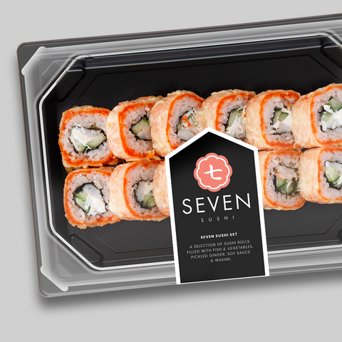 Seven Sushi branding