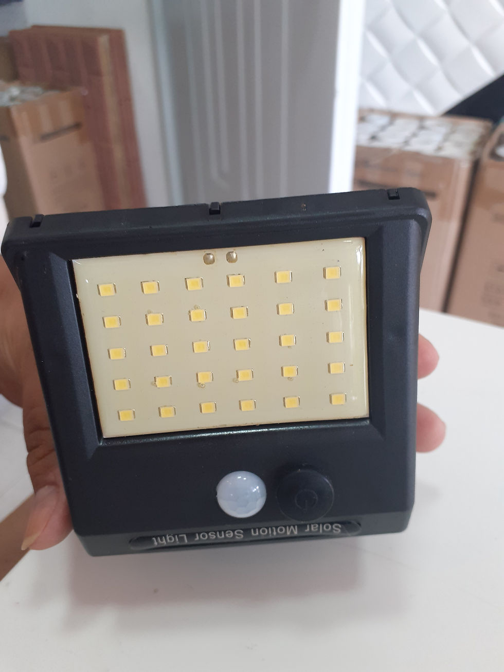 Miniatura: Luz con de celda solar 5w con sensor de movimiento 