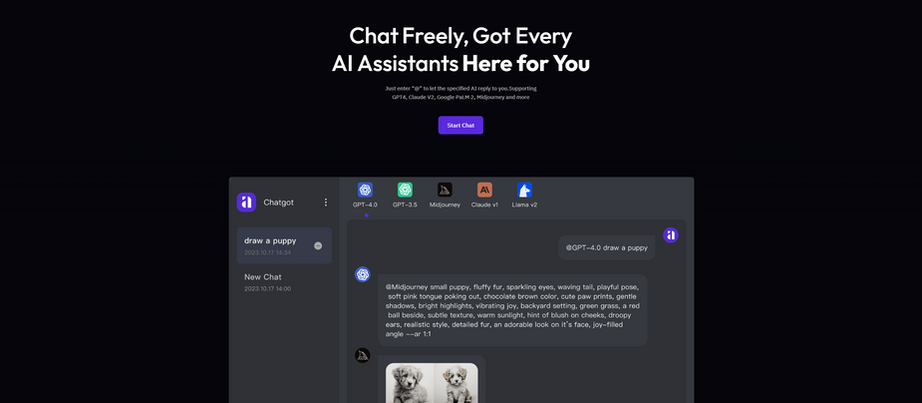 Chatgot,Experience the Future of AI Interaction 🚀