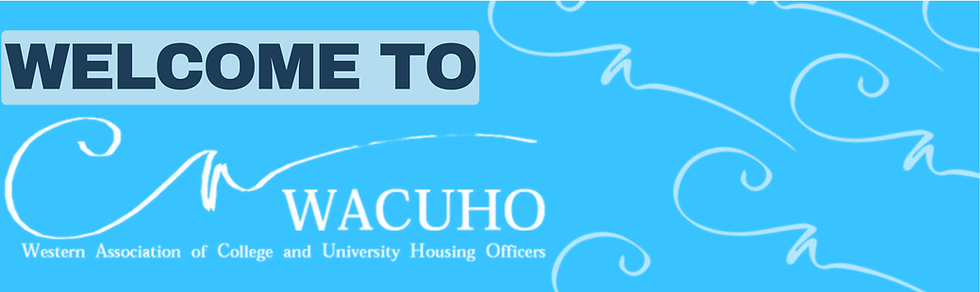 Collage highlighting WACUHO events and involvement opportunities