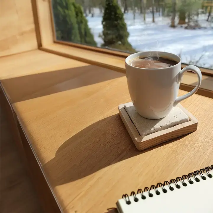 Thumbnail: Cozy Coffee/Tea Coaster - Hot Stone Mug Warmer